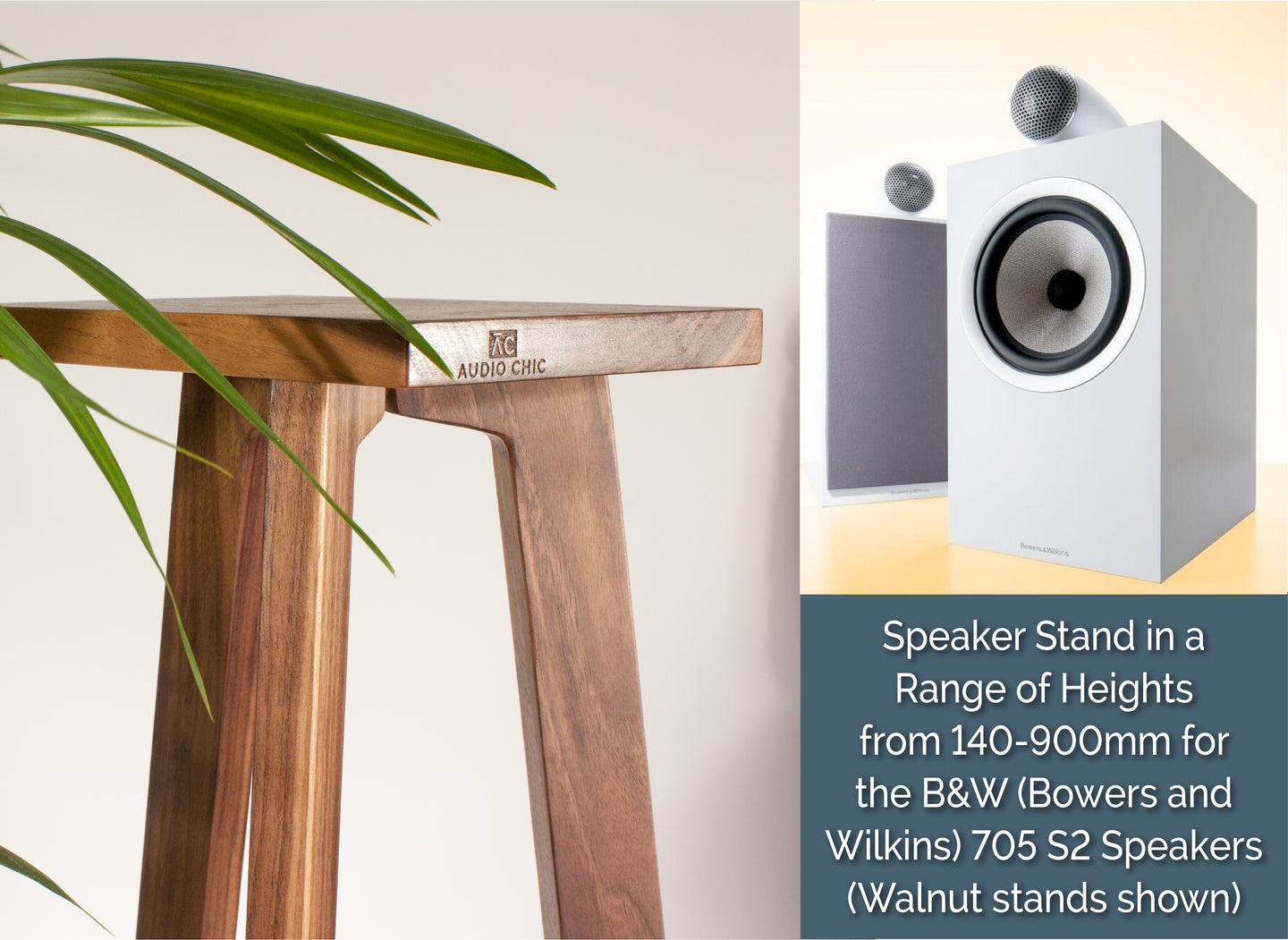 B&W 705 S2 Speaker Stands 140-900mm (Pair)