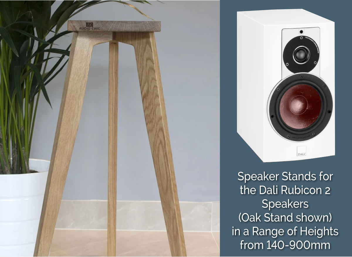 Dali Rubicon 2 Speaker Stands 140900mm (Pair) Shaped Top Plate