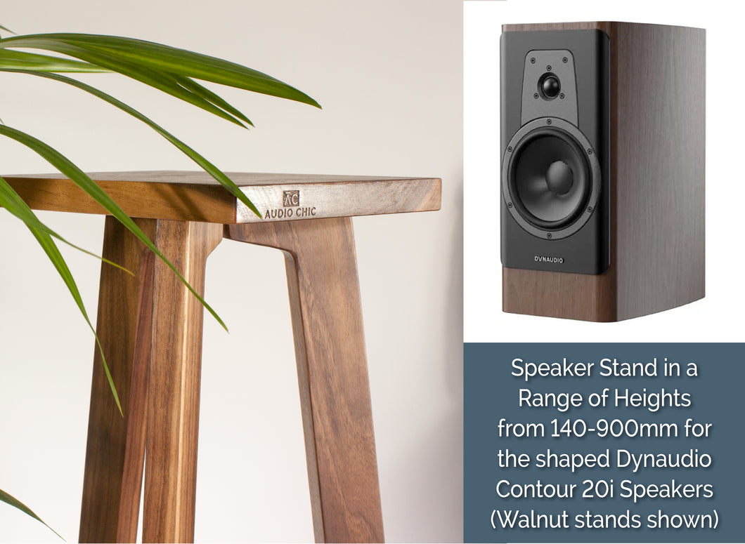 Dynaudio Contour 20i Speaker Stands 140-900mm (Pair) - Shaped Top Plate