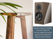 Load image into Gallery viewer, Dynaudio Special Forty Speaker Stands 140-900mm (Pair) - Shaped Top Plate