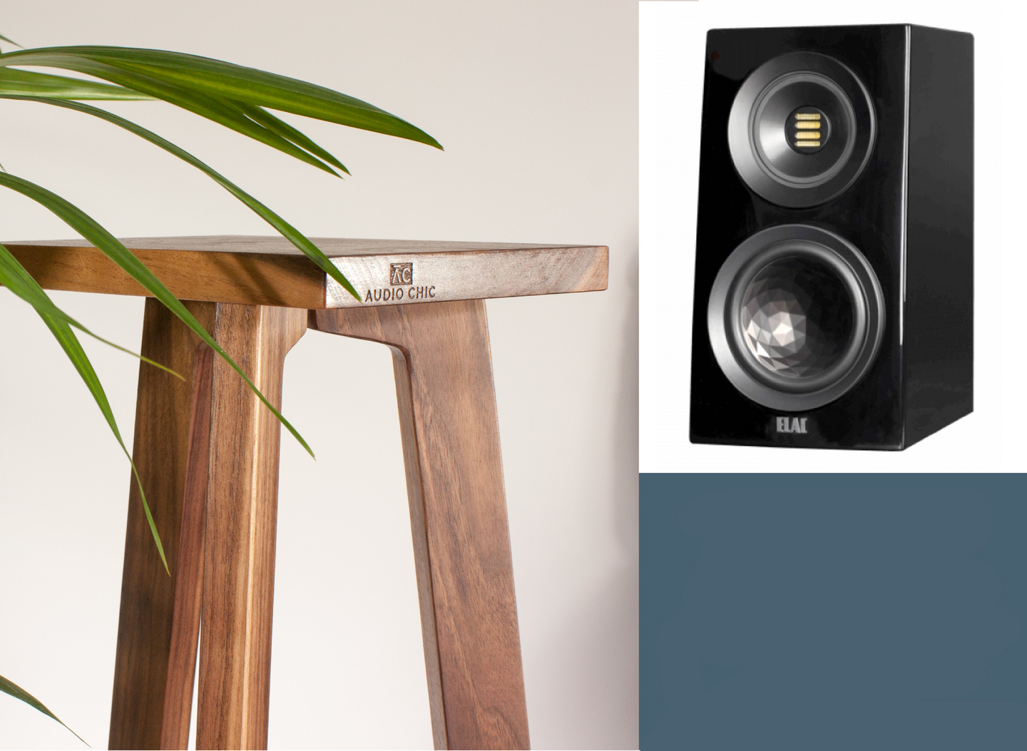 Elac Concentro S503 Speaker Stands 140-900mm (Pair) - Shaped Top Plate