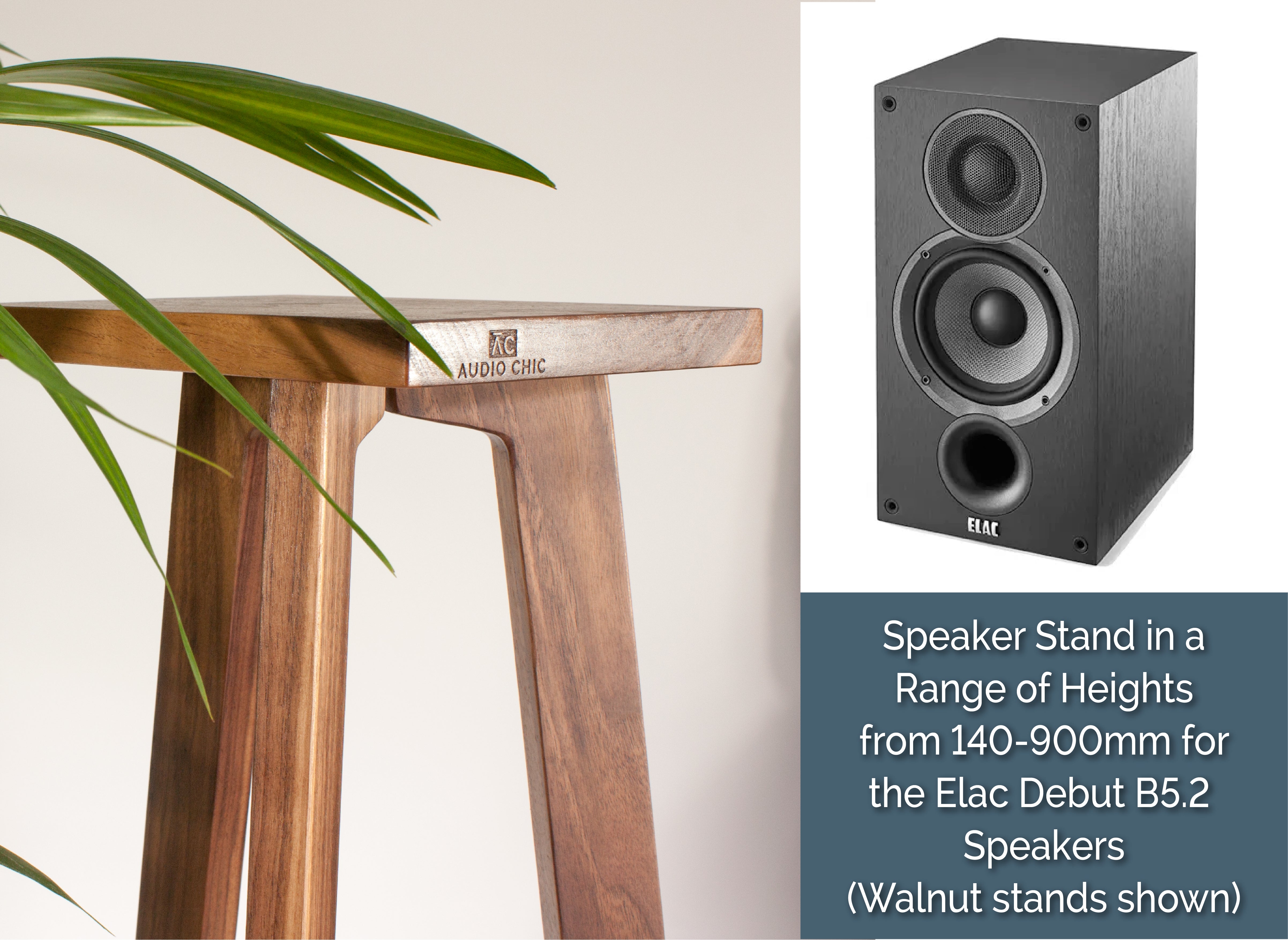 Elac Debut B5.2 Speaker Stands 140-900mm (Pair)