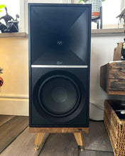 Load image into Gallery viewer, Klipsch-The-Nines-Speaker-stands-by-audio-chic on a wooden floor