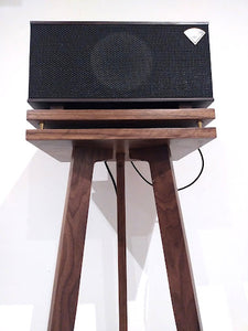 Klipsch-The-Three-speaker-stand-by-audio-chic against a white background
