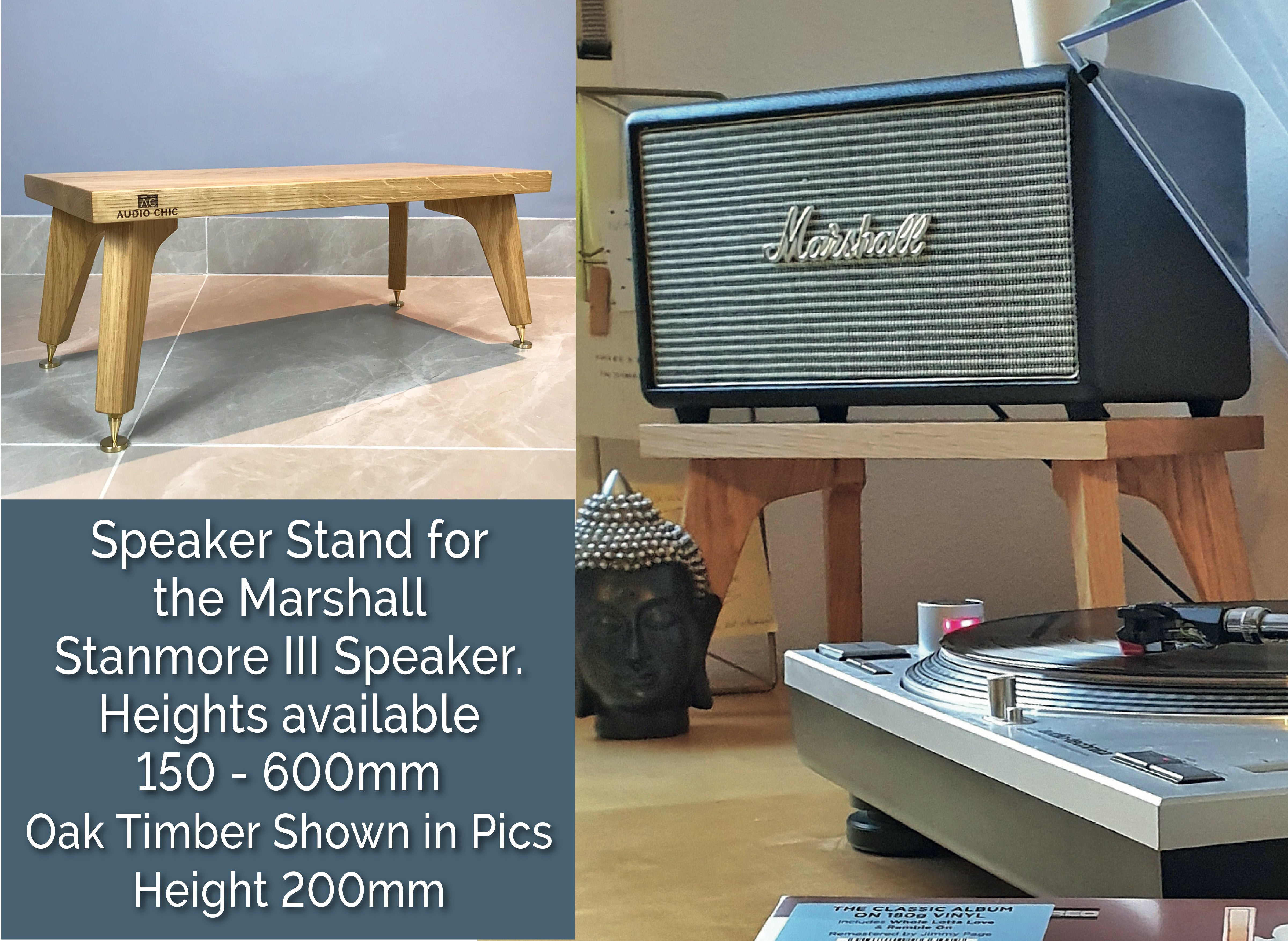 Marshall Stanmore スピーカースタンド 三脚式木製ウォールナット Marshall stanmore スピーカースタンド 三脚式木製