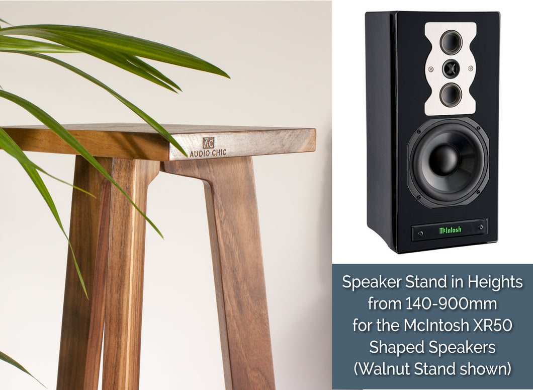 McIntosh XR50 Shaped Speaker Stands 140-900mm (Pair) - Shaped Top Plates