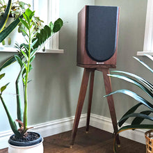 Load image into Gallery viewer, Monitor-Audio-Silver-100-Bittern-Speaker-Stand-by-audio-chic-cropped with plants in a room