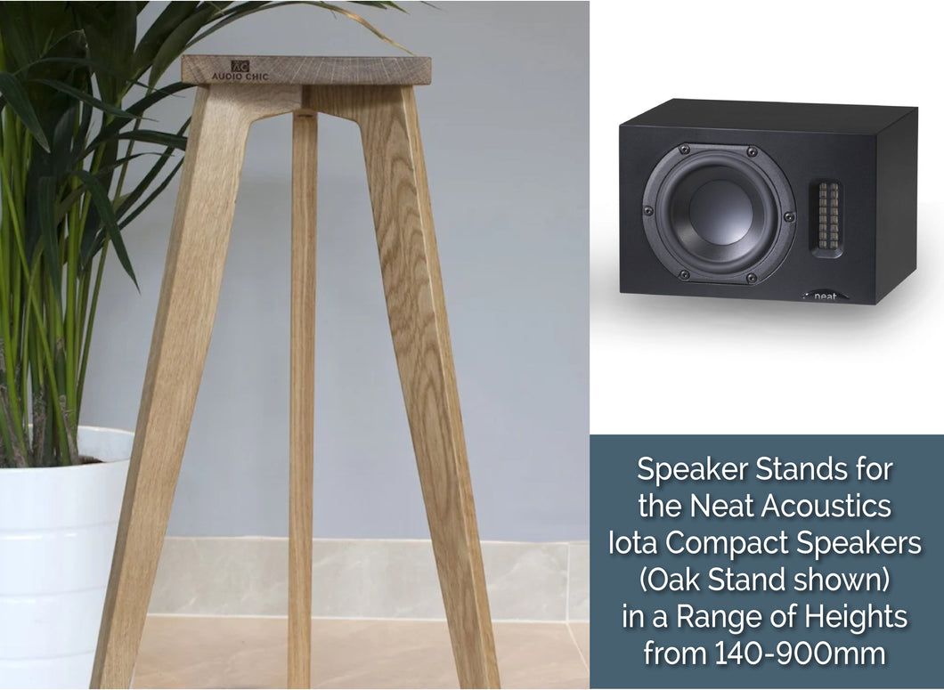 Neat Acoustics Iota Ultra Compact Speaker Stands 140-900mm (Pair)