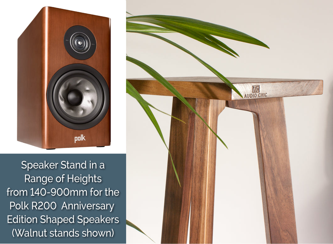 Polk R200 Anniversary Edition Speaker Stands with a shaped top plate 140-900mm (Pair)