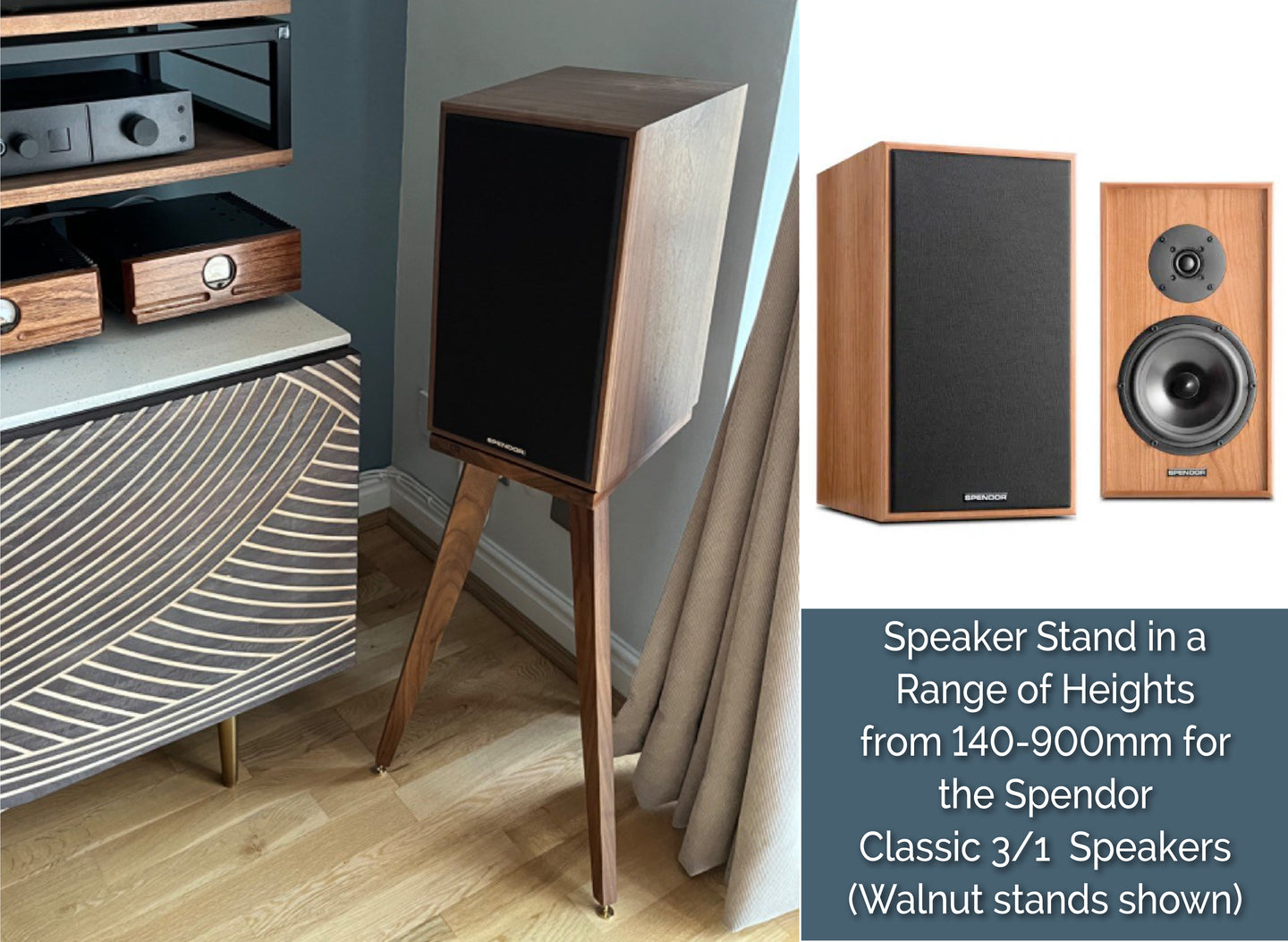 Spendor Classic 3/1 Speaker Stands 140-900mm (Pair)