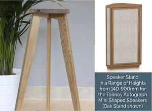 Tannoy Autograph Mini Shaped Speaker Stands 140-900mm (Pair) - Shaped Top Plates