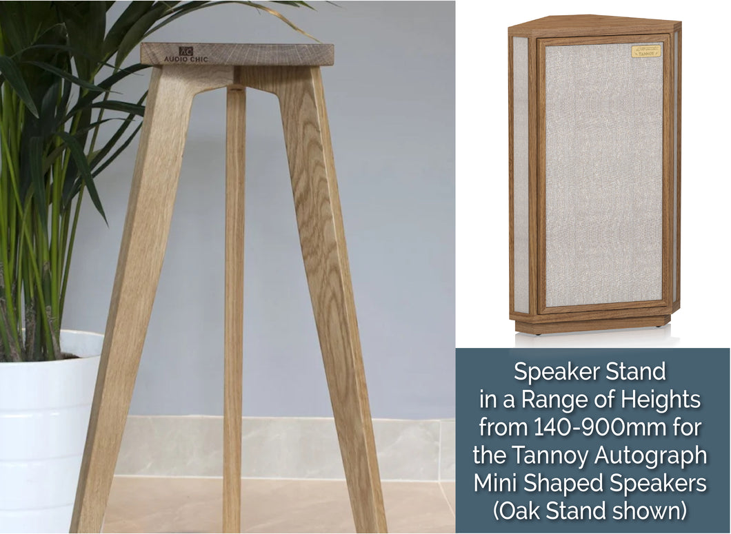 Tannoy Autograph Mini Shaped Speaker Stands 140-900mm (Pair) - Shaped Top Plates