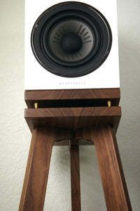 Wharfedale-diamond-12.2-speaker-stands-by-audio-chic-underside with a white background