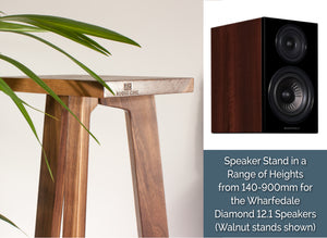 Wharfedale Diamond 12.1 Speaker Stands 140-900mm (Pair)