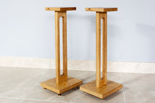 Load image into Gallery viewer, Harmony Solid Oak Speaker Stand (Pair) 700mm, 600mm, 500mm - AUDIO CHIC