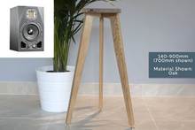 Load image into Gallery viewer, ADAM Audio A5X speaker stand 700mm tall made from solid oak