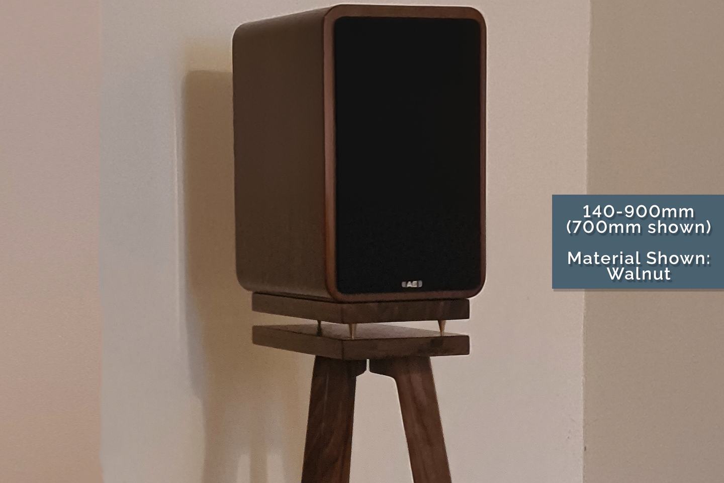 Acoustic Energy AE1 Speaker Stand Made from Solid Black American Walnut