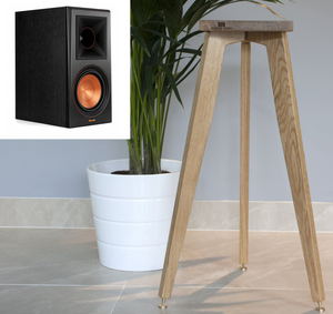 Klipsch R-14M Speaker Stands in oak by Audio Chic