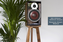 Load image into Gallery viewer, The Bittern Tripod Hardwood Bookshelf Speaker Stands 700mm (Pair) - AUDIO CHIC