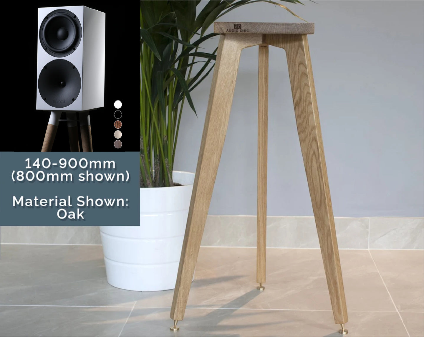 Buchardt S400 MKII Speaker Stands 140-900mm (Pair)