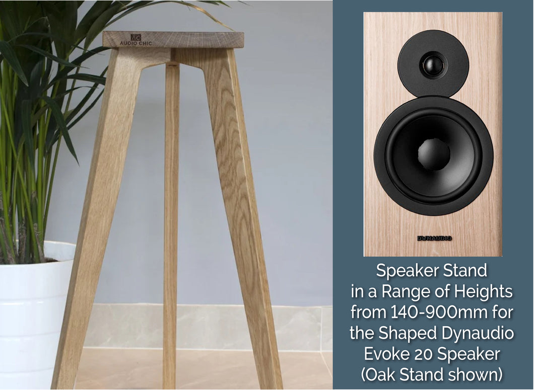 Dynaudio Evoke 20 Speaker Stands 140-900mm (Pair) - Shaped Top Plate