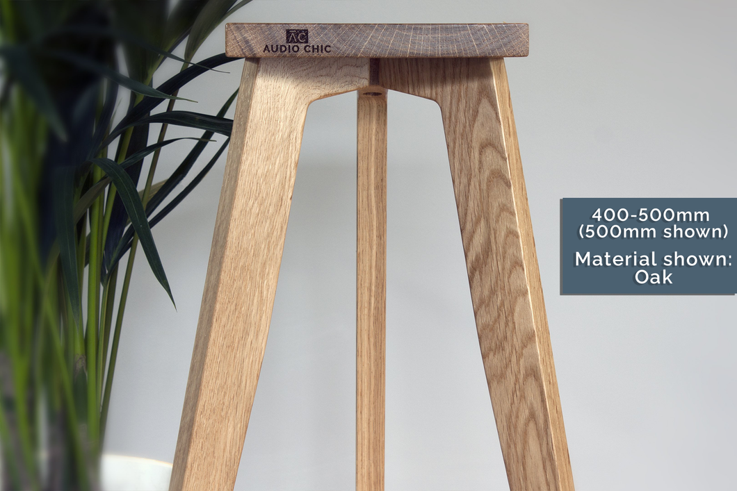 The Egret Hard Wood Bookshelf Speaker Stand 500mm (Pair) 