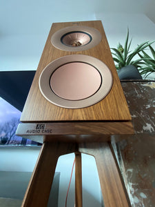 Walnut Speaker Stands Designed Specifically For KEF R3's