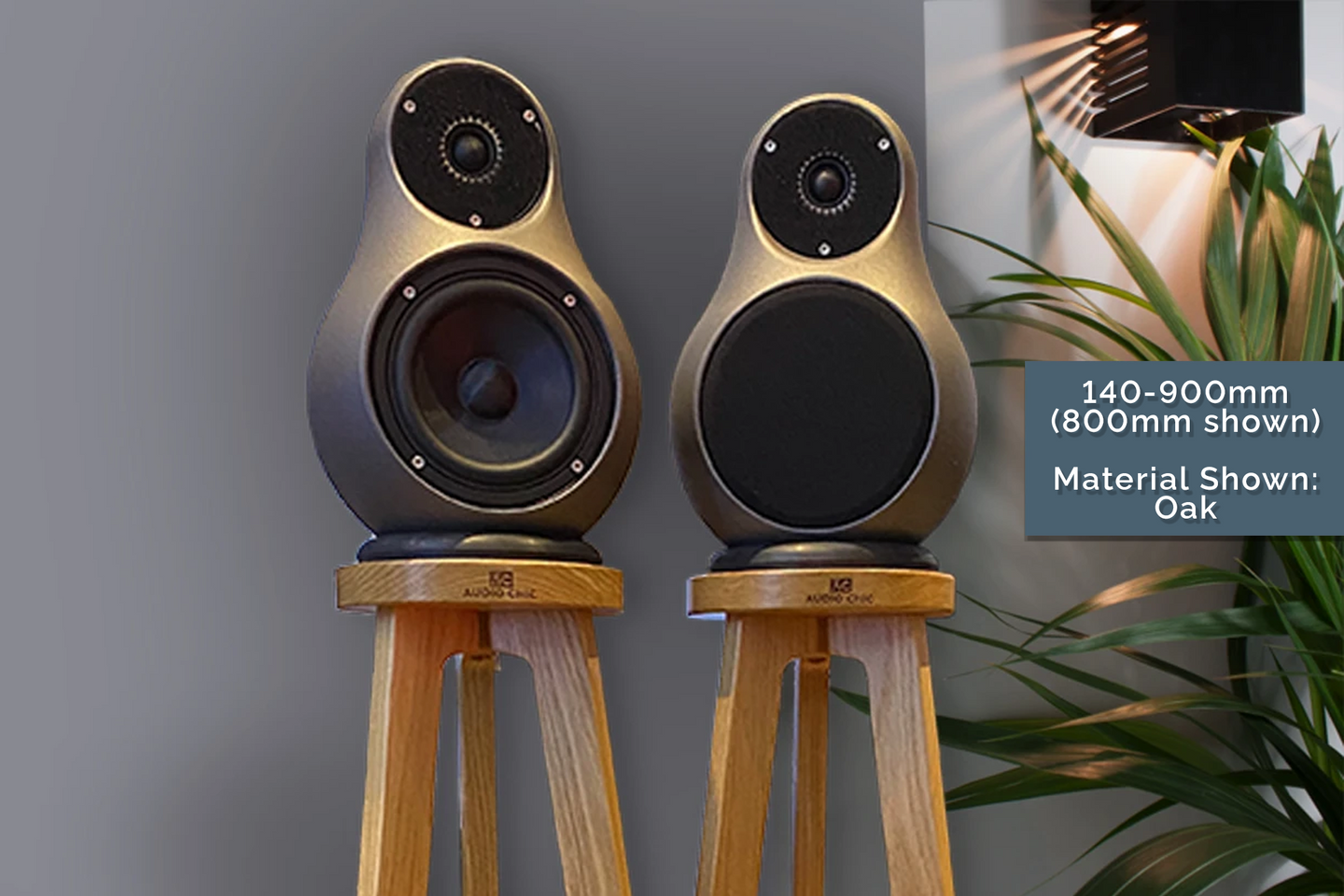 800mm Jern Speaker Stands With Rubber Ring
