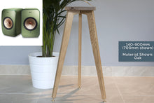 Load image into Gallery viewer, KEF LSX SPEAKER STANDS 700mm Tall Made from Solid Oak, Ash, Cherry, Walnut.