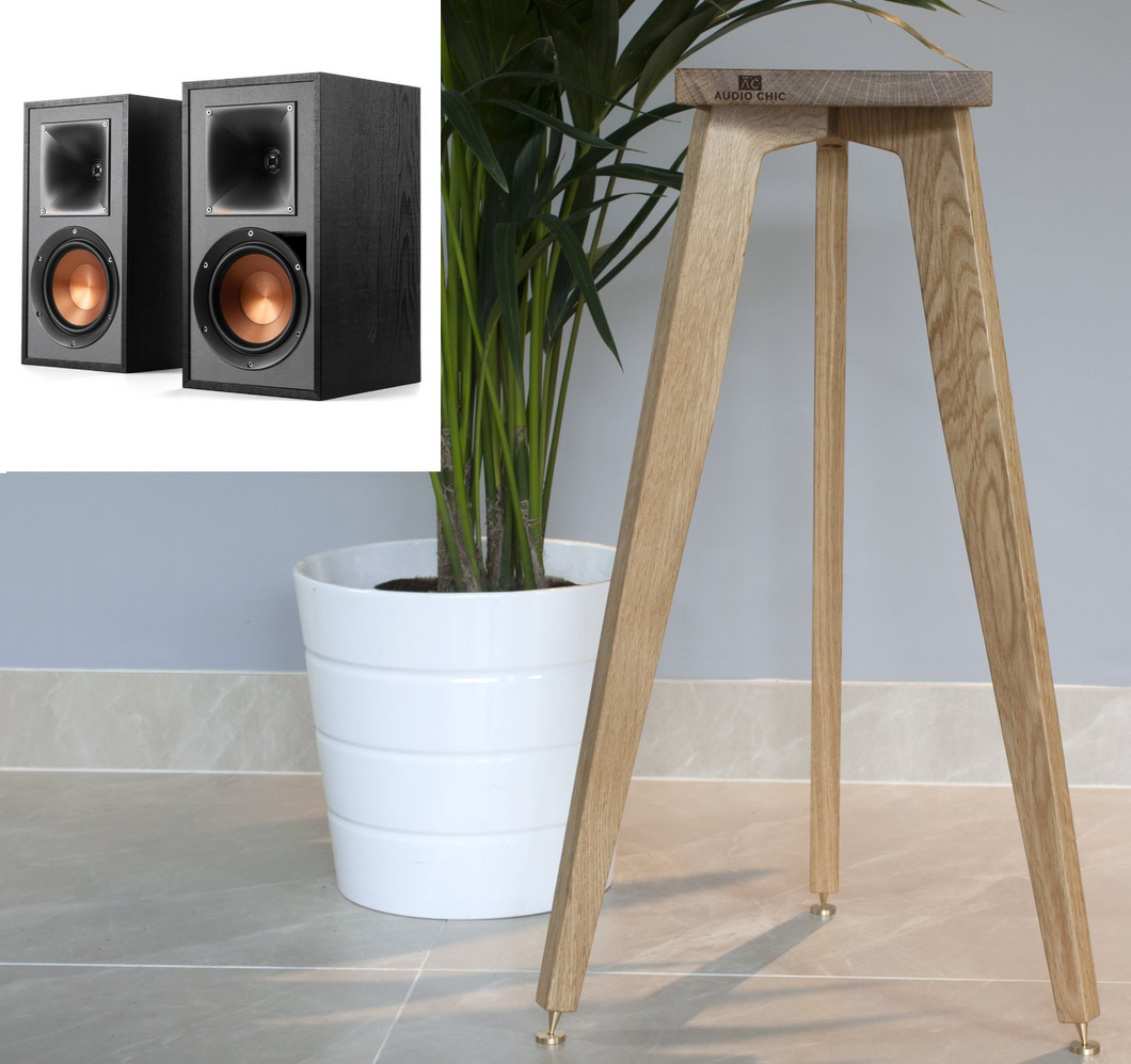 Klipsch R-51PM Speaker Stands, Tailored to the Klipsch speaker by Audio Chic