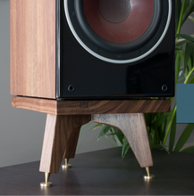 Load image into Gallery viewer, The Snipe 140mm Speaker Stand, Walnut Material, Available in Oak, Maple, Ash, Cherry, Walnut