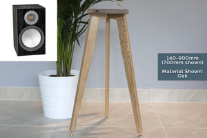 Monitor Audio 100 Speaker stands made from solid timber