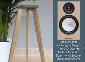 Monitor Audio Silver 50 7G Speaker Stands 140-900mm (Pair)