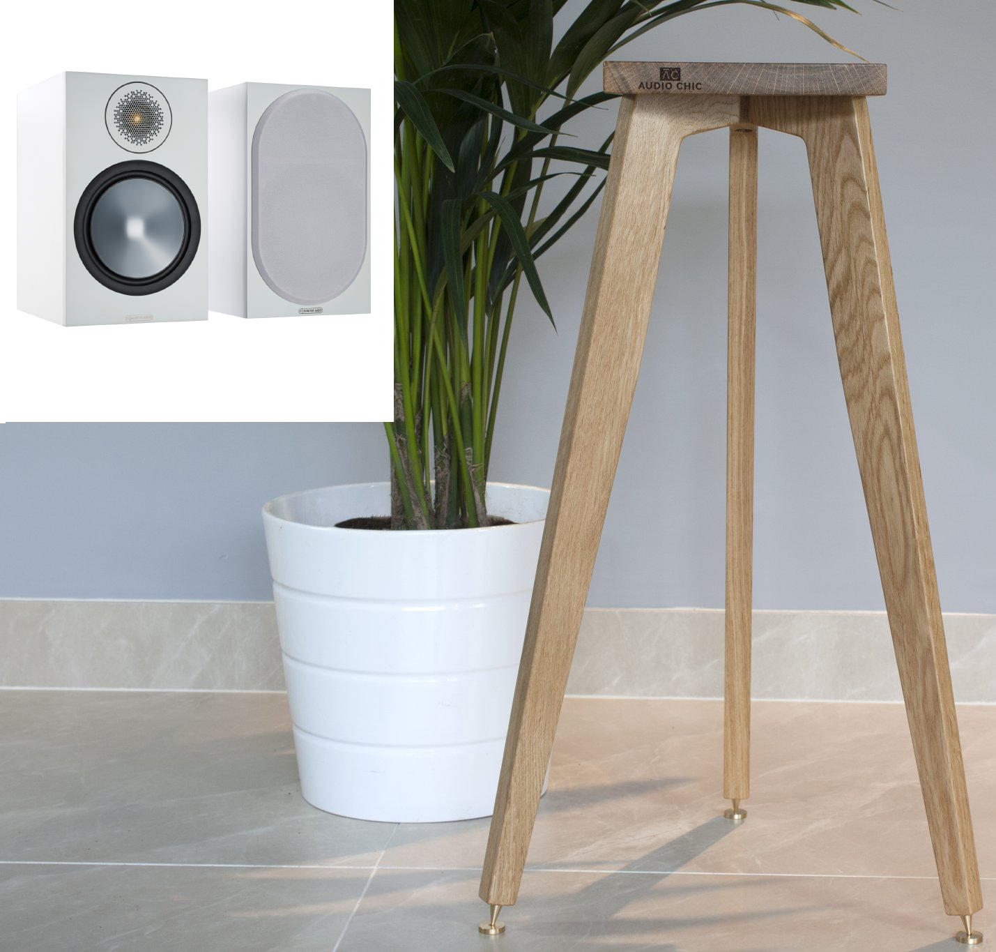 Monitor Audio Bronze 100 Speaker Stands 140-900mm (Pair)