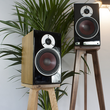 Load image into Gallery viewer, Dali Zensor 3 140-900mm Speaker Stands in 5 timbers and 5 height options.