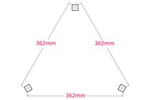 Load image into Gallery viewer, JERN Speaker Stands 140-900mm (Pair)  - Shaped Top Plate