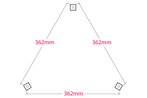 Sonos One Speaker Stands 140-900mm (Single) - Shaped Top Plate