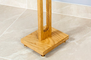 Harmony Solid Oak Speaker Stand (Pair) 700mm, 600mm, 500mm - AUDIO CHIC