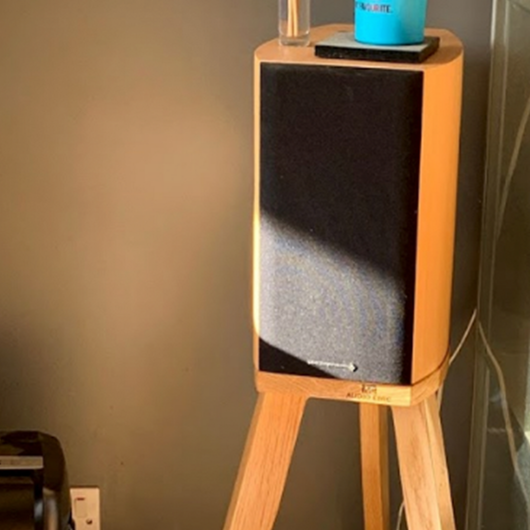 Wharfedale Diamond 9.1 shaped Speaker Stand by Audio Chic.